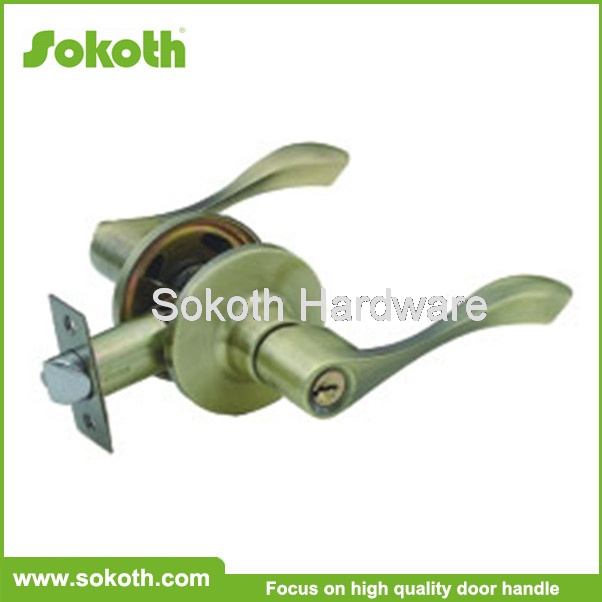 Heavy Duty tubular lever lock in door / entry