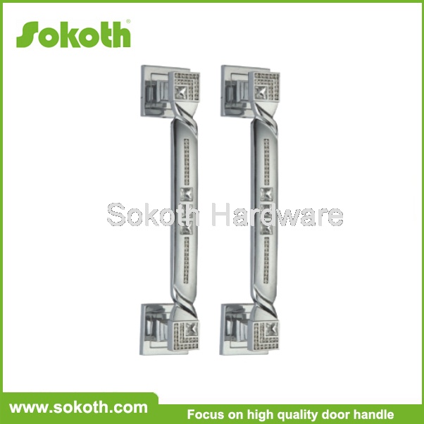 Stainless steel shower glass door pull handle and door knob