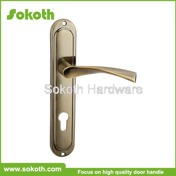Stainless steel tube lever type door handle