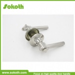 2015 South South America & North America Australia ANSI Zinc Alloy brush Nickel Finish key and privacy tubular door lever lock