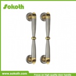 stainless steel glass flush double sided door pull handle