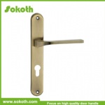 Zinc Alloy door handle on plate