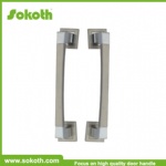 Stainless steel glass door chrome pull handle with round tube with factory price