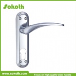 L Shape Wooden Stainless Steel Glass Door Handles