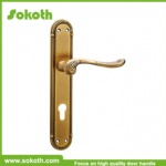High Quality Stainless Steel Door Lever Handle on Plate
