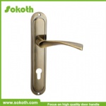 Stainless steel tube lever type door handle