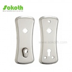 Aluminum door Handle with iron plate