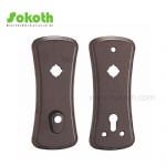 Aluminum door Handle with iron plate