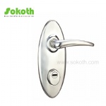 Aluminum door Handle with iron plate