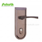 Aluminum door Handle with iron plate