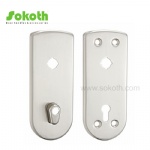 Aluminum door Handle with iron plate