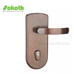 Aluminum door Handle with iron plate