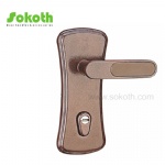 Aluminum door Handle with iron plate