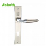 Aluminum door Handle with iron plate