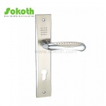 Aluminum door Handle with iron plate