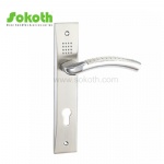 Aluminum door Handle with iron plate