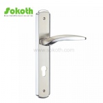 Aluminum door Handle with iron plate