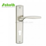 Aluminum door Handle with iron plate