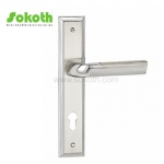 Aluminum door Handle with iron plate