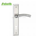 Aluminum door Handle with iron plate