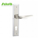 Aluminum door Handle with iron plate