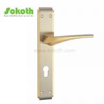 Aluminum door Handle with iron plate