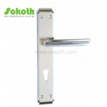 Aluminum door Handle with iron plate