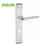 Aluminum door Handle with iron plate