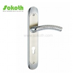 Aluminum door Handle with iron plate