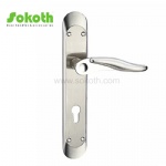 Aluminum door Handle with iron plate