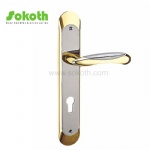 Aluminum door Handle with iron plate