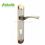 Aluminum door Handle with iron plate