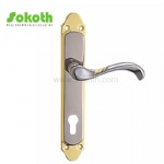 Aluminum door Handle with iron plate