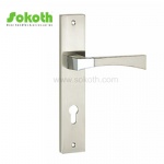 Aluminum door Handle with iron plate