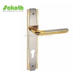 Aluminum door Handle with iron plate