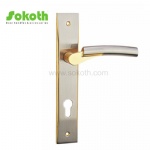 Aluminum door Handle with iron plate