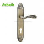 Aluminum door Handle with iron plate