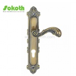 Aluminum door Handle with iron plate