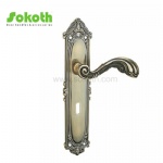 Aluminum door Handle with iron plate