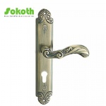 Aluminum door Handle with iron plate