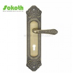 Aluminum door Handle with iron plate