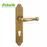 Aluminum door Handle with iron plate