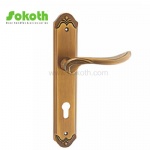 Aluminum door Handle with iron plate