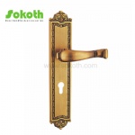 Aluminum door Handle with iron plate