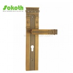 Aluminum door Handle with iron plate