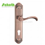 Aluminum door Handle with iron plate