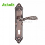 Aluminum door Handle with iron plate