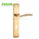 Aluminum door Handle with iron plate