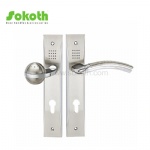 Aluminum door Handle with iron plate