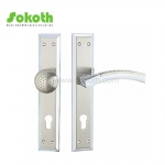 Aluminum door Handle with iron plate